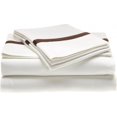 thumbnail image 1 of Hotel Collection 300 Thread Count Cotton Pillowcase Set  King-White/Chocolate, 1 of 2