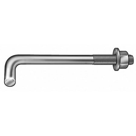 

ZoroSelect Anchor Bolt L Hook 1/2-13x1-3/4 In PK50