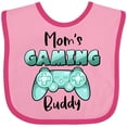 thumbnail image 3 of Inktastic Mom's Gaming Buddy Aqua Controller Boys or Girls Baby Bib, 3 of 4
