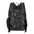 thumbnail image 3 of Large Clear PVC Backpack Heavy Duty See Through Backpack for Adults Work Travel, Coastal Line Art Printed 12L, 3 of 8