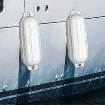 Gymax Pack of 4 27" Boat Fenders Marine Bumper Hand Inflatable White