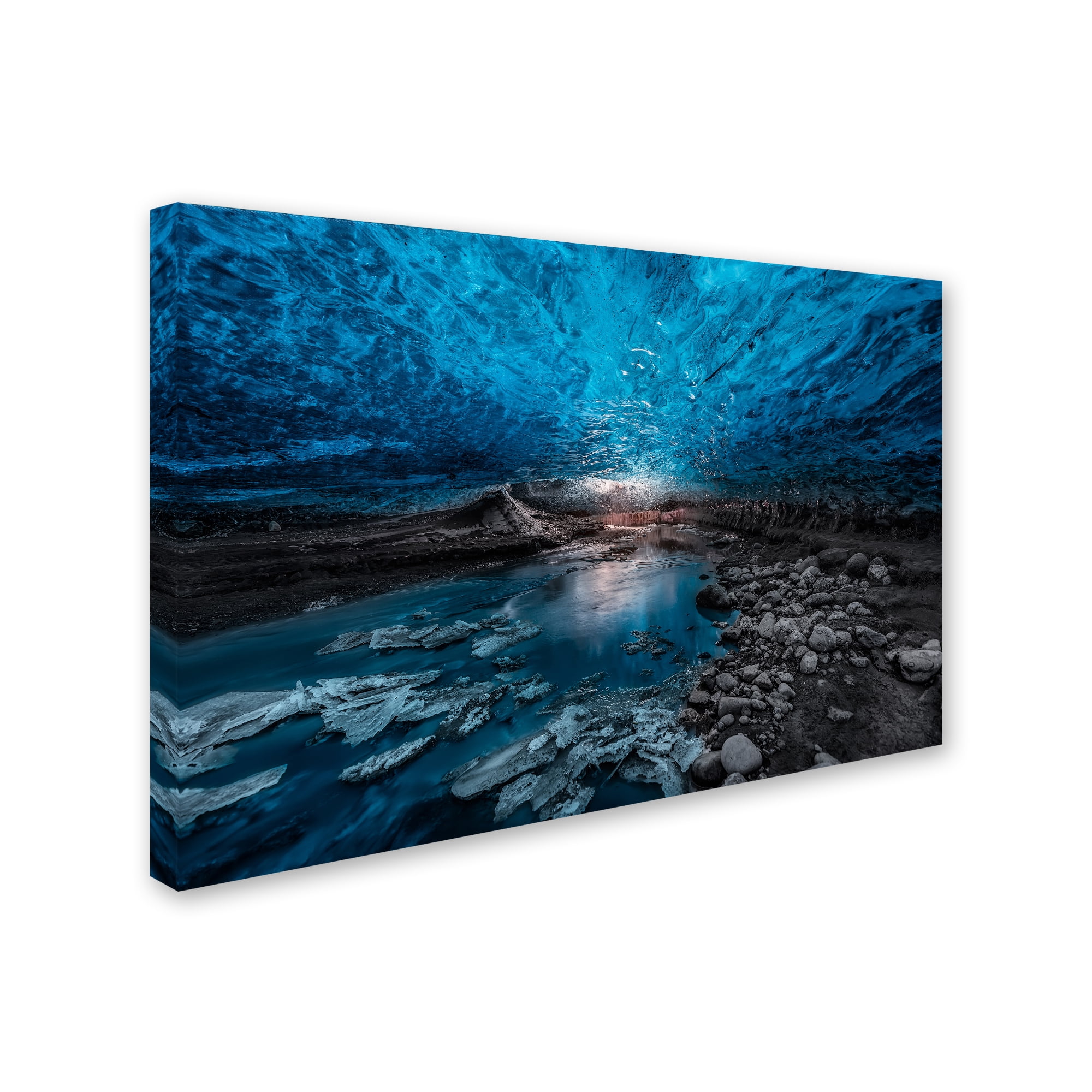 Javier De La 'Ice Cave' Canvas Art
