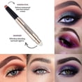 thumbnail image 2 of Lápiz de sombra de ojos en crema de doble punta, lápiz de sombra de ojos con brillo, barra de sombra de ojos AU+ color 11, 2 of 5