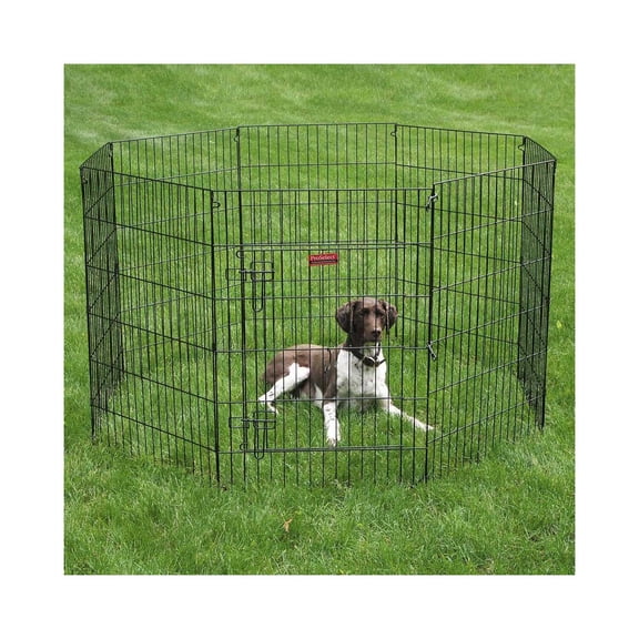 Pet Pals ZW121 42 ProSelect Black Everlasting X-Pen with Door 42 In S