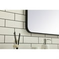 thumbnail image 5 of Soft corner metal rectangular mirror 36x36 inch in Black, 5 of 5