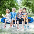 thumbnail image 3 of Infans 60" Saucer Tree Swing Surf Outdoor Adjustable Kids Giant Oval Platform Swing Set, 3 of 7