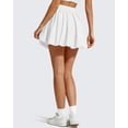 thumbnail image 6 of G4Free Chillwhisp Bubble Tennis Skirts for Women - 14" Mini Athletic Ruffled Hem Casual Skorts Inner Shorts with 4 Pockets, 6 of 7