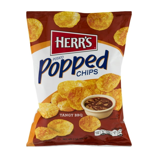Herr's Tangy BBQ Potato Popped Chips, 3.25 Oz.