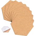 thumbnail image 1 of Tablero de corcho autoadhesivo para azulejos, mini tablón de anuncios de pared, paquete de 10 Namotu WRST-306, 1 of 6