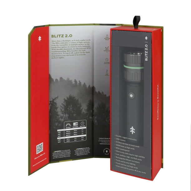 Swiss Tech 1800 Lumen LED Rechargeable Combo Flashlight, IPX4