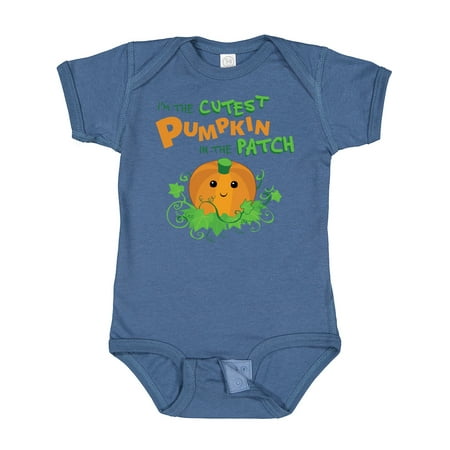 

Inktastic I m the Cutest Pumpkin in the Patch Gift Baby Boy or Baby Girl Bodysuit