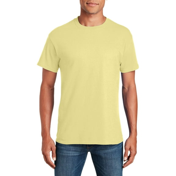 JustBlanks Adult Heavy Cotton T Shirt Classic Width with a Ribbed Collar Taped Neck