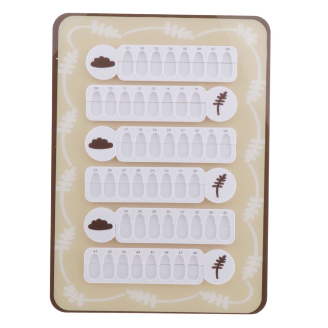 Estante Del Soporte Del de Exhibición Del Poco de Carta de Colores Del Cvo Magnético de Acrílico de 48 Colores 05 Sunnimix Tarjeta de color de esmalte de uñas