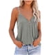 thumbnail image 2 of Karight Womens Tank Tops Half Zip V Neck Tshirts Summer Sexy Sleeveless Cami Shirts Ladies Chain Straps Casual Loose Blouses, 2 of 6