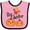 Pink and Black, variant on Inktastic Big Sister Pumpkins with Fall Leaves Girls Baby Bib