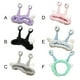 thumbnail image 4 of Diadema de felpa Qarigey Con orejas de ojos de caracol verde claro, 4 of 6