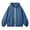 Blue, variant on HCYSFG Girls Solid Color Fleece Hoodie Zip Up Long Sleeve Front Pocket Warm Lined Sweatshirt Fall Winter Outdoor Wear Pullover