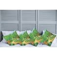 thumbnail image 2 of Ambesonne Forest Throw Pillow Cover 4 Pack, Pathway Flowers Trees, 20", Multicolor, 2 of 5