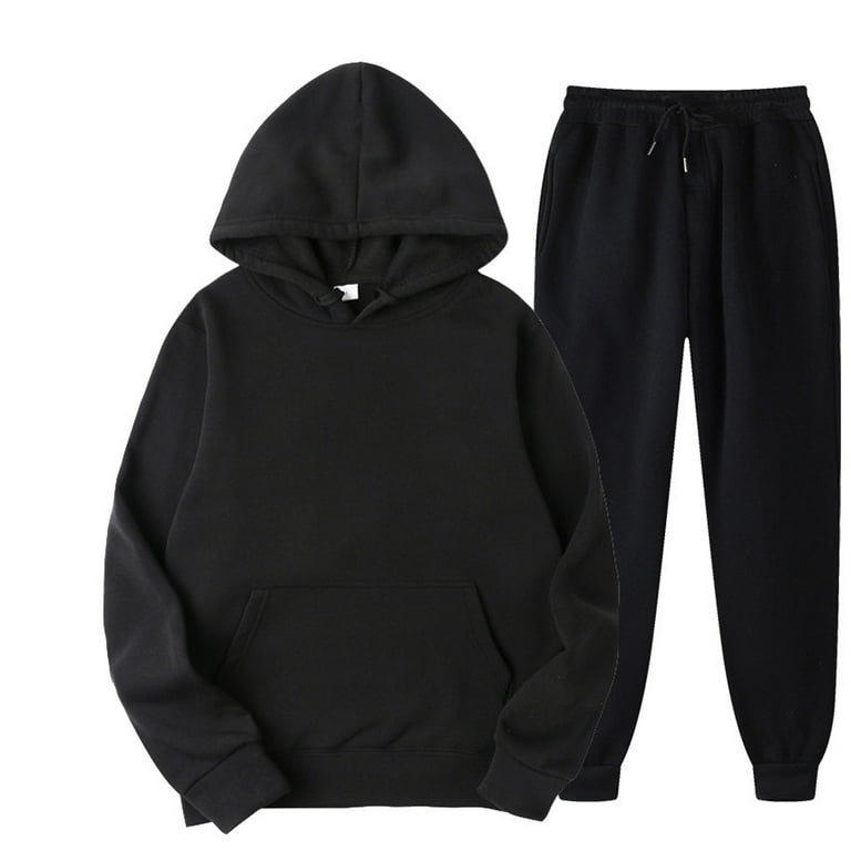 TBWYF Mens Sweatsuits 2 Piece Hoodie Sets Hood Pollover