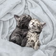 thumbnail image 3 of Utopia Bedding Fleece Blanket Queen Size Light Grey (90x90 Inches) Ultra Soft Warm Lightweight Microfiber Breathable Anti-Static Cozy Bed Blanket, All-Season Home Decor Gift for Men & Women, 3 of 8