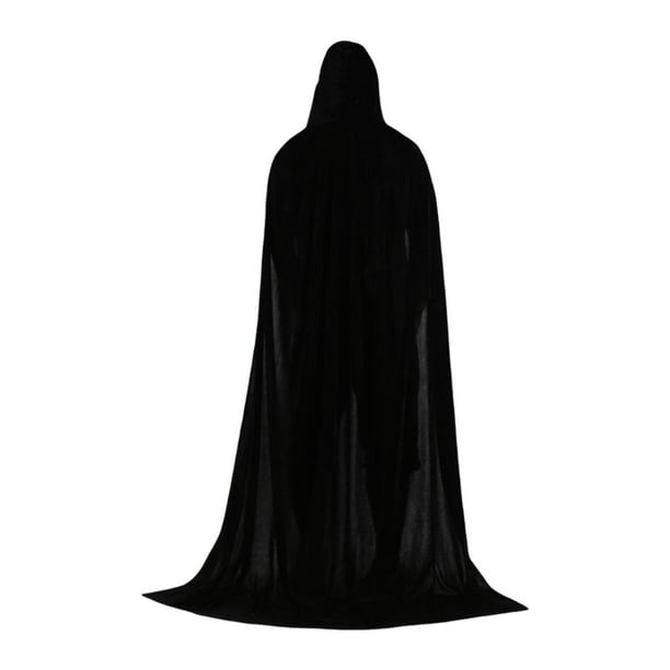 Capa gótica con capucha, disfraz de bruja, estilo victoriano, para Halloween y cosplay. 70cm