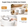 1 Quart Ice Cream Maker Machine with Builtin Compressor, Fully