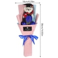 thumbnail image 2 of KAKOWELY Ramo de oso de peluche para graduación, ramo de flores falsas de oso con birrete de graduación, ramo de muñeco de oso, 2 of 4