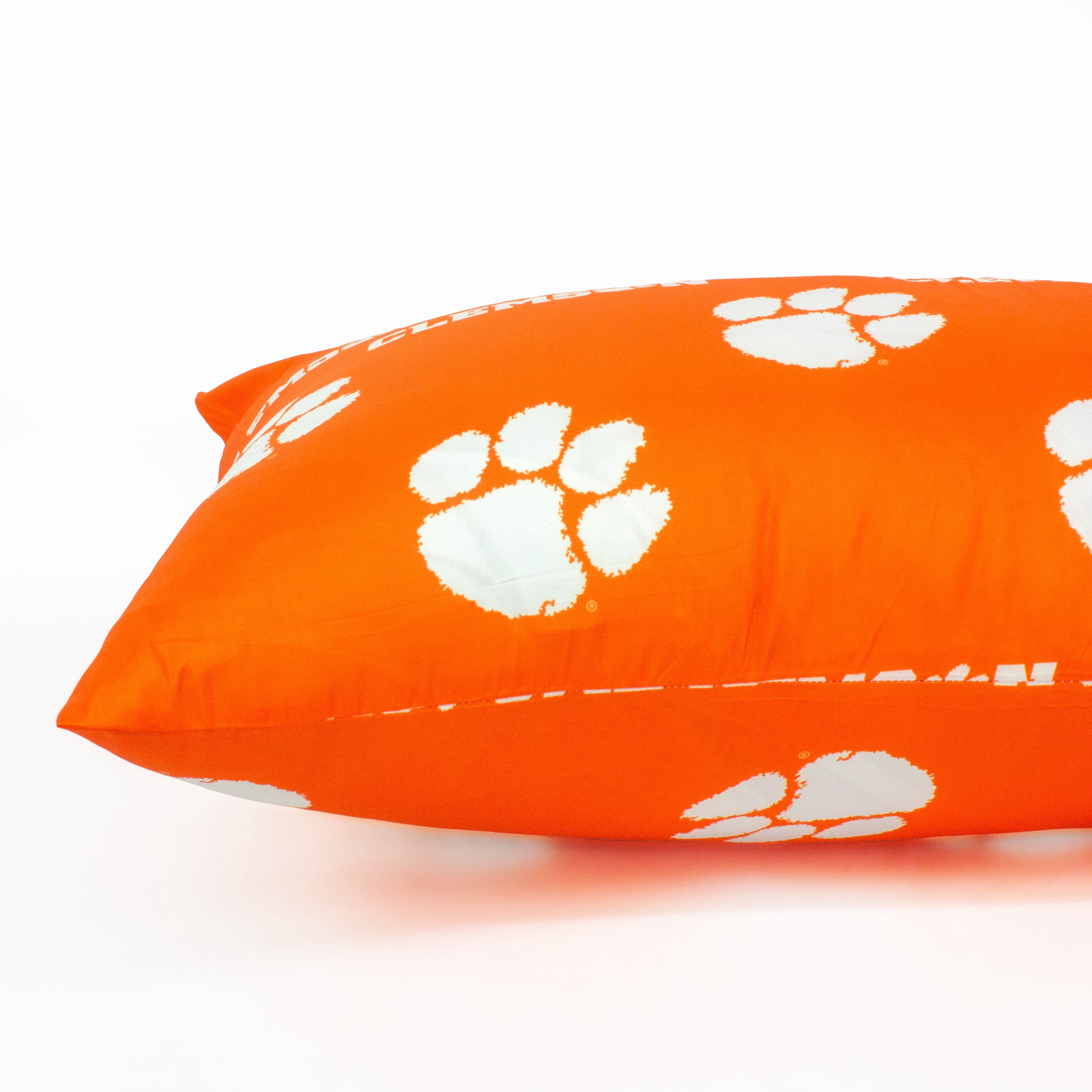 Clemson Tigers Pillowcase Pair, Standard, 20" x 30" (2 Standard Pillowcases)