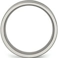thumbnail image 2 of Titanium Polished Black Enamel Grooved 8mm Flat Band (Size 9) Made In China tb152-9, 2 of 5