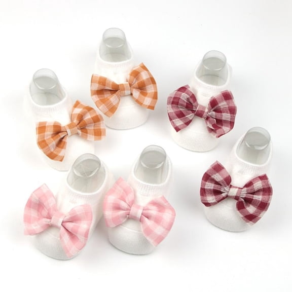 Baozhu 2 Pairs/lot Spring Baby Socks Toddler Solid Color Floor Socks Autumn Infant Soft Anti-slip Boat Socks for Girls 0-3 Year