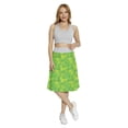 thumbnail image 2 of Women's Shamrock 4 Leaf Clover Cultural A-line Printed Skirt Casual Wear, S, Apple Green Yellow, by Ambesonne, 2 of 6