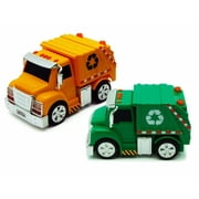 Garbage Truck Bundle, Chubby Champs - Two Model Toy Cars