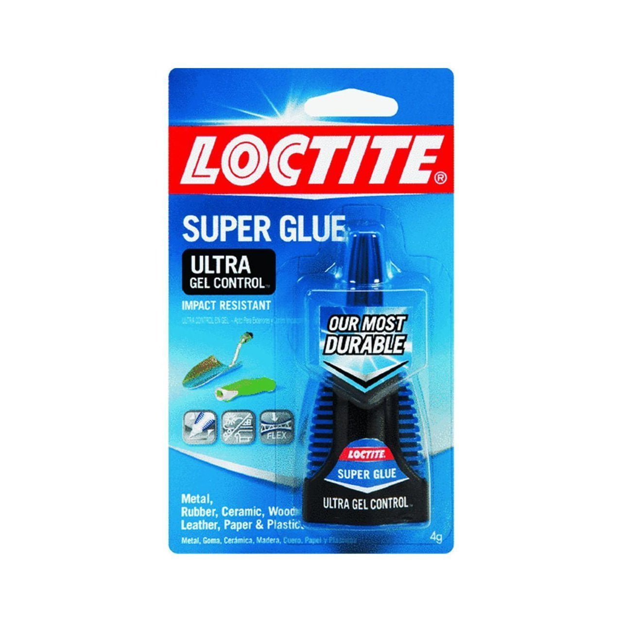 HenkelLoctite 1363589 4 Gram Super Glue Ultra Gel Control, Clear (4