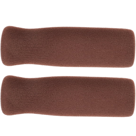 UEETEK Non Slip Wrap for Walking Stick Crutch Handle Grips Brown Sponge 2Pcs