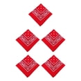 thumbnail image 1 of Naiovety Unisex Poliéster Turbante Bandana Chic Bufanda Cuadrada Paisley Estampado Diadema Senderismo Moderno Pañuelo Regalos Rojo Type2 NO2 Naiovety CBP263469, 1 of 4