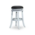 thumbnail image 6 of Newboti Furniture 30" Bar Stool, White Finish, Charcoal Fabric Seat 18180, 6 of 8