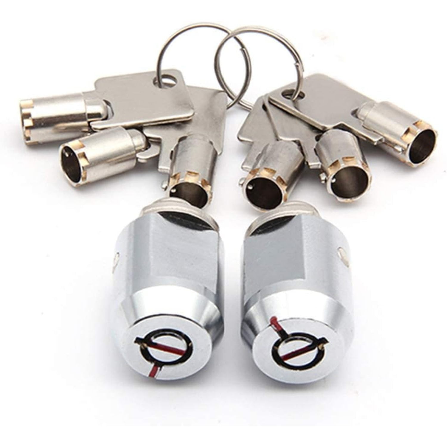 Storage Unit Cylinder Lock Pack 2 Locks Keyed Alike Self Storage