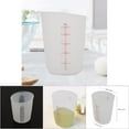 thumbnail image 4 of Taza Medidora Transparente, Taza Medidora De Silicona Suave, Taza De Leche Semipermeable Visual Para Hornear Y Hacer Cócteles, Tazas De Fusión De Medidas Flexibles, Taza Para, 4 of 7