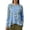 Blue, variant on QASIEATN Long Sleeve T Shirts for Women Casual Crew Neck Fall Fashion Ladies Blouses Tops Winter Pullover
