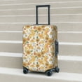 thumbnail image 6 of Logiee Retro 70s 60s Flower Print Travel Luggage Cover,Suitcase Protector, Washable Elastic Suitcase Baggage Cover,Closure for Wheeled Suitcase Fit 18-32 Inch Luggage-Small, 6 of 7