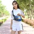 thumbnail image 4 of Riñonera Deportiva Con Portabotellas Ciclismo Correr Fanny Bum Belt Pack (Azul), 4 of 9