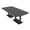Asian Night w/Matte Black Base no Electric, variant on 8' Arc Rectangle Powered Conference Room Table Square Metal Bases