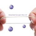 thumbnail image 4 of Unique Bargains 100 Pack Élastiques Extensibles Blancs 40mm x 1mm Élastiques pour Cheveux, 4 of 5