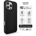 thumbnail image 3 of Funda ZAGG Luxe Snap para iPhone 16 Pro Max con MagSafe negra, 3 of 7