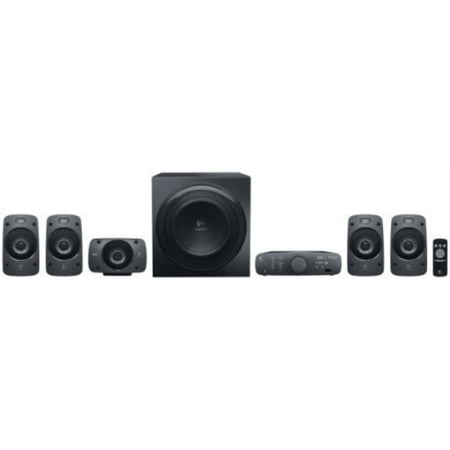 Logitech - Z906 5.1-Channel Satellite Surround Sound Speaker System (6-Piece) - Black