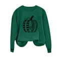 thumbnail image 6 of ZunFeo Womens Fall Pumpkin Graphic Crew Neck Long Sleeve Pullover Sweatshirt for Hall-oween & Thanksgiving,Size S, 6 of 6