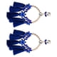 thumbnail image 2 of Sonducket 2 pendientes de aleación con borlas colgantes, adorno multicolor, duradero, ligero, Color brillante, romántico Ropa, zapatos y accesorios Miscelánea Azul oscuro, 2 of 6