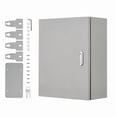 thumbnail image 2 of TROPOW Stainless Steel Outdoor Electrical Box – NEMA 4X, Waterproof, Dustproof, Lockable Junction Box with Mounting Plate & 2 Keys – IP66/IP67 Rated – Electrical Box for Indoor/Outdoor Use, 2 of 7