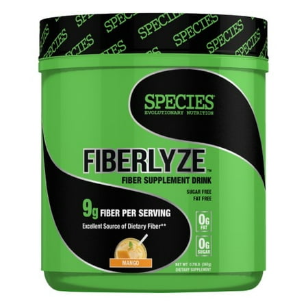 Species Nutrition - Fiberlyze Fiber Supplement Drink Mango - 0.79 lb.