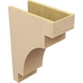 thumbnail image 5 of 8"W x 16"D x 24"H Classic Mediterranean Rough Cedar Woodgrain TimberThane Corbel, Primed Tan, 5 of 6